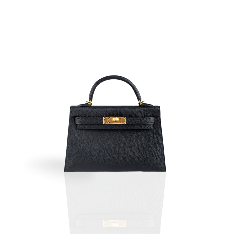 MINI CALLIE 19 BLACK IN EPSOM LEATHER