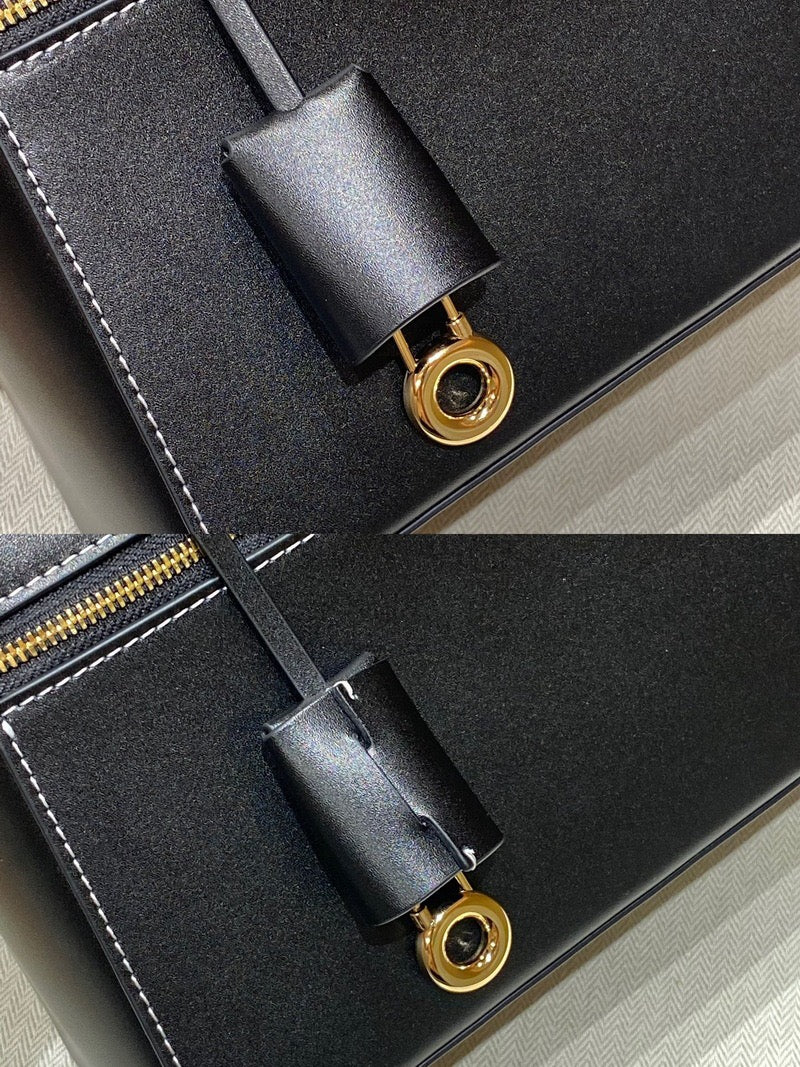 LOUI BLACK 27 IN CALFSKIN LEATHER